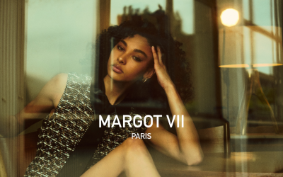Le gilet Ava de Margot VII, pièce maîtresse du shooting The Copper Room