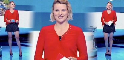 The presenter France Pierron wears Margot VII